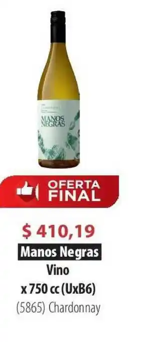 Parodi Manos Negras Vino x 750cc (UxB6) oferta