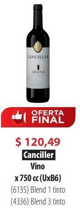 Parodi Canciller Vino x 750cc oferta