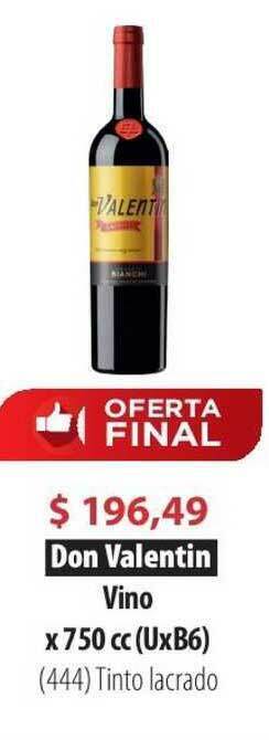 Parodi Don Valentin Vino x 750cc oferta