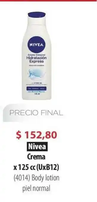 Parodi Nivea Crema x 125cc oferta