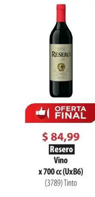 Parodi Resero Vino x 700cc oferta