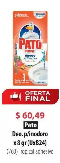 Parodi Pato Deo. P-inodoro x 8gr oferta
