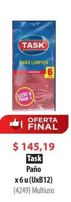 Parodi Task Paño x 6 u oferta