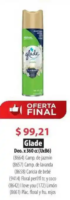 Parodi Glade Deo x 360cc oferta