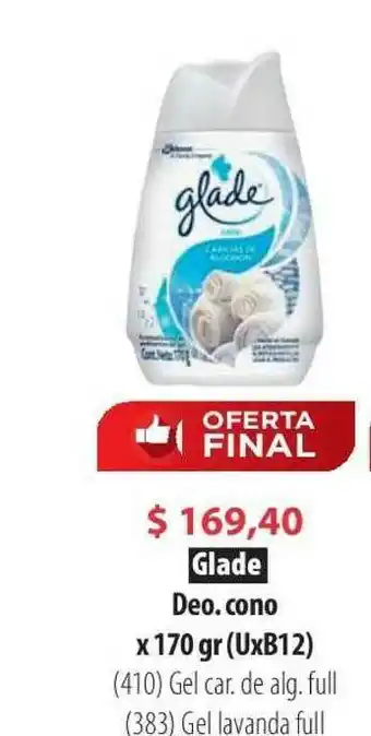 Parodi Glade Deo. Cono x 170gr oferta