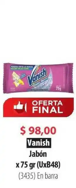 Parodi Vanish Jabón X 75gr oferta