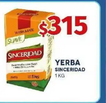 Yaguane Supermercados Yerba Sinceridad 1kg oferta