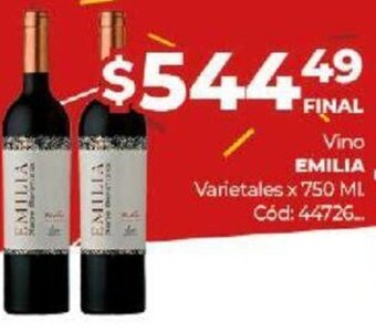 Diarco Emilia Vino Varietales x 750 ml oferta