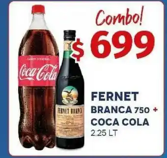 Yaguane Supermercados Fernet Branca 750 Coca Cola 2.25lt oferta