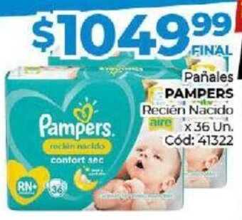 Diarco Pampers Pañales Recién Nacido x 36 Un. oferta