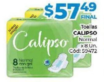 Diarco Calipso Toallas Normal x 8 Un. oferta