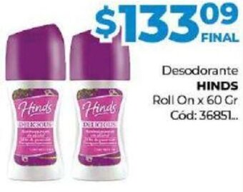 Diarco Hinds Desodorante Roll On x 60 gr oferta