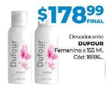 Diarco Dufour Desodorante Femenino x 155 ml oferta