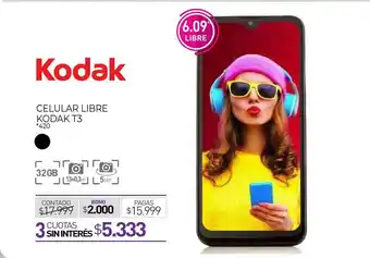 La Anonima Celular Libre Kodak T3 oferta