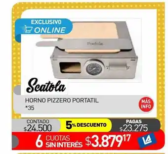 La Anonima Horno Pizzero Portatil Scatola oferta