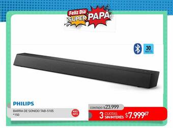 La Anonima Philips Barra De Sonido Tab-5105 oferta