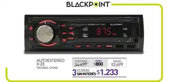 La Anonima Autoestereo X-23 oferta