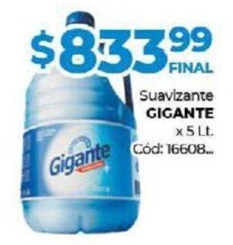 Diarco Gigante Suavizante x 5 Lt. oferta