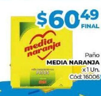 Diarco Media Naranja Paño x 1 Un. oferta
