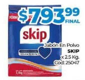 Diarco Skip Jabón En Polvo x 2.5 Kg oferta