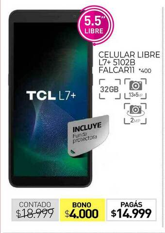 La Anonima Celular Libre L7+ 5102b Falcar11 oferta