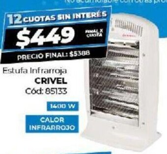 Diarco Crivel Estufa Infrarroja oferta