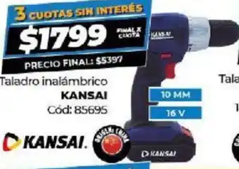 Diarco Kansai Taladro Inalámbrico oferta