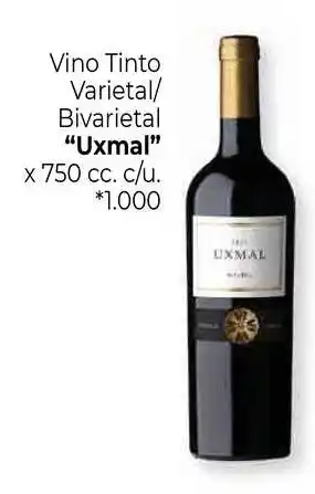 La Anonima Uxmal Vino Tinto Varietal Bivarietal x 750cc oferta