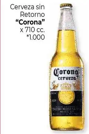 La Anonima Corona Cerveza In Retorno x 710cc oferta