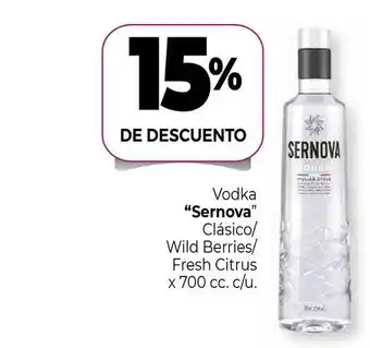 La Anonima Vodka Sernvoa Clásico Wild Berries Fresh Citrus 15% De Descuento oferta