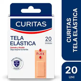 Carrefour Apósitos adhesivos curitas tela elástica para todo tipo de piel x 20 uni oferta
