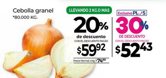La Anonima Cebolla Granel oferta