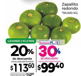 La Anonima Zapallito Redondo oferta