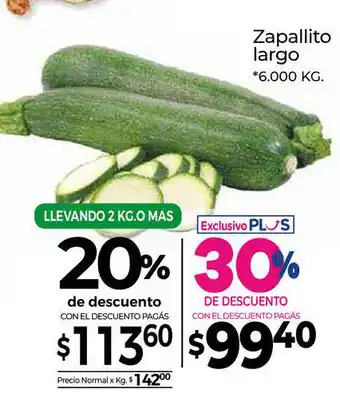 La Anonima Zapallito Largo oferta