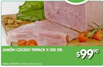 Jumbo Jamón Cocido Tripack oferta