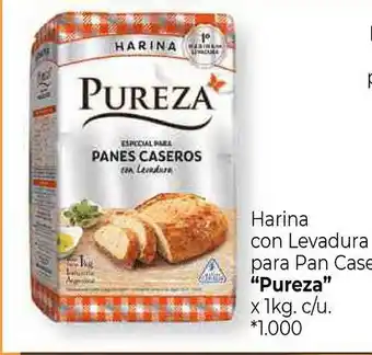 La Anonima Pureza Harina Con Levadura Para Pan Case x 1kg oferta