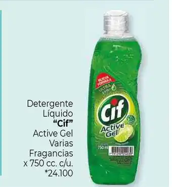 La Anonima CIF Detergente Líquido x 750cc oferta
