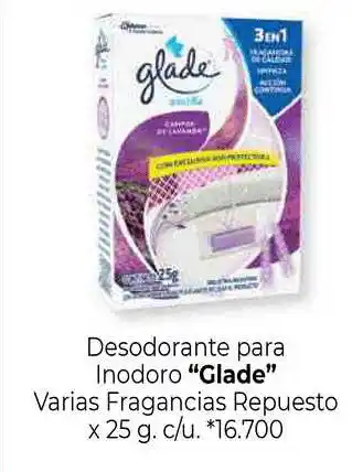 La Anonima Glade Desodorante Para Inodoro x 25g oferta