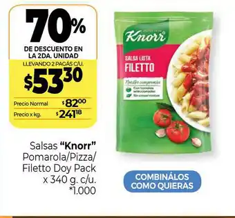 La Anonima Knorr Salsas oferta