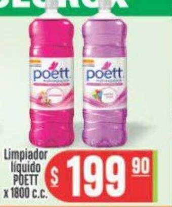 Supermercados Caracol Limpiador Líquido Poett oferta