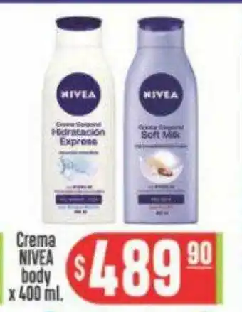 Supermercados Caracol Crema Nivea Body oferta
