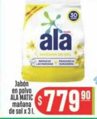 Supermercados Caracol Jabón En Polvo Ala Matic Mañana De Sol oferta
