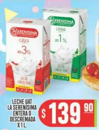 Supermercados Caracol Leche Uat La Serenisima Entera O Descremada oferta