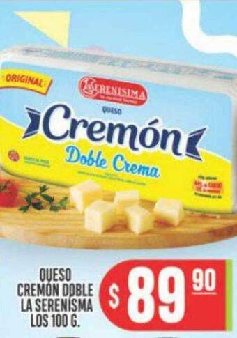 Supermercados Caracol Queso Cremon Doble La Serenisima oferta
