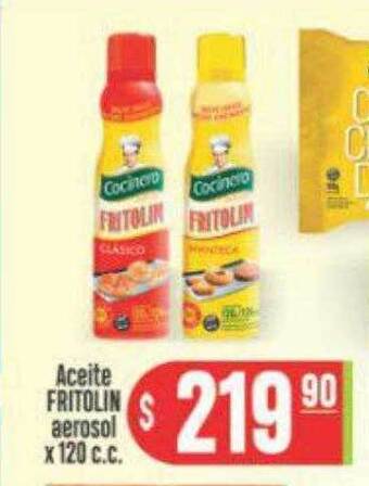 Supermercados Caracol Aceite Fritolin Aerosol oferta