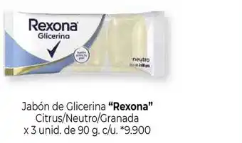 La Anonima Rexona Jabón De Glicerina oferta