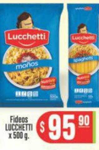 Supermercados Caracol Fideos Lucchetti oferta