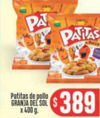 Supermercados Caracol Patitas De Pollo Granja Del Sol oferta