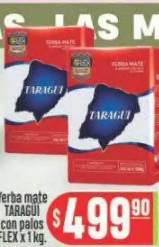 Supermercados Caracol Yerba Mate Taragui Con Palos Flex oferta