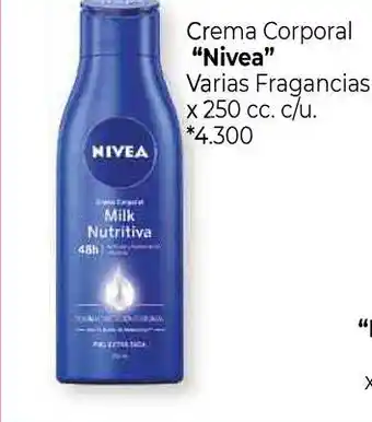 La Anonima Nivea Crema Corporal x 250cc oferta